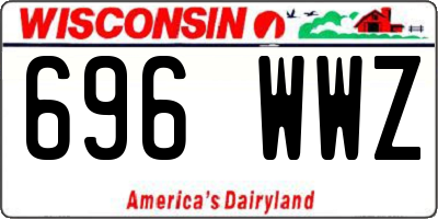WI license plate 696WWZ