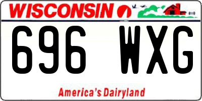 WI license plate 696WXG