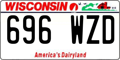 WI license plate 696WZD