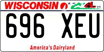 WI license plate 696XEU