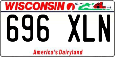 WI license plate 696XLN