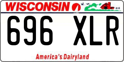 WI license plate 696XLR