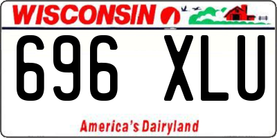 WI license plate 696XLU
