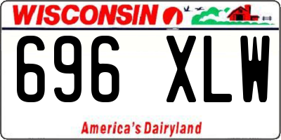 WI license plate 696XLW