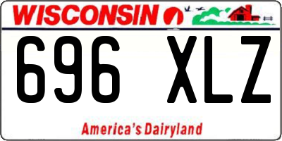 WI license plate 696XLZ
