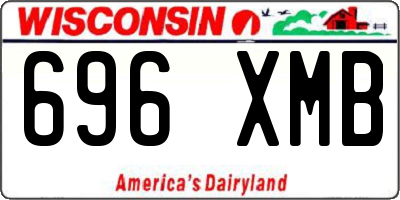 WI license plate 696XMB