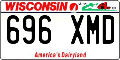 WI license plate 696XMD