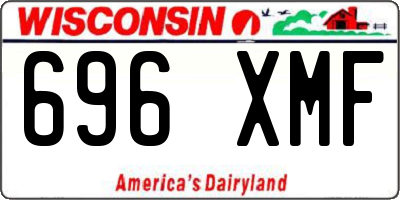 WI license plate 696XMF