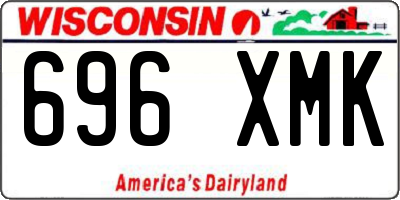 WI license plate 696XMK