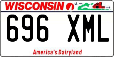 WI license plate 696XML