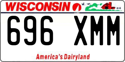 WI license plate 696XMM