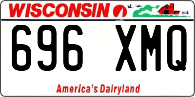 WI license plate 696XMQ
