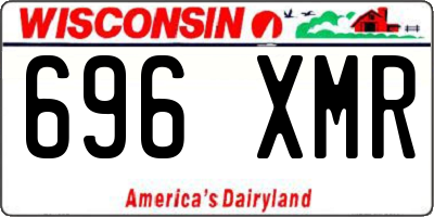 WI license plate 696XMR