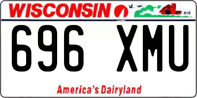 WI license plate 696XMU