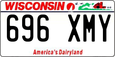WI license plate 696XMY
