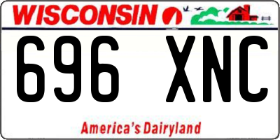 WI license plate 696XNC