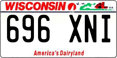 WI license plate 696XNI