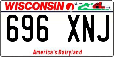 WI license plate 696XNJ