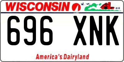 WI license plate 696XNK