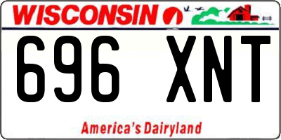 WI license plate 696XNT