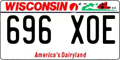 WI license plate 696XOE