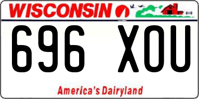 WI license plate 696XOU