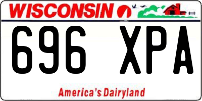 WI license plate 696XPA