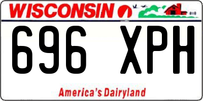 WI license plate 696XPH
