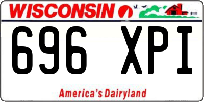 WI license plate 696XPI