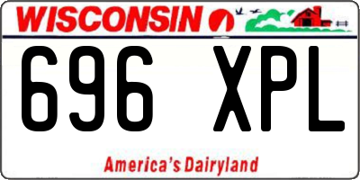 WI license plate 696XPL