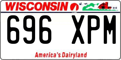 WI license plate 696XPM