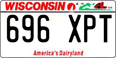 WI license plate 696XPT