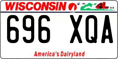 WI license plate 696XQA