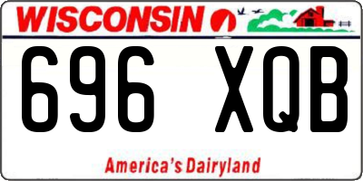 WI license plate 696XQB