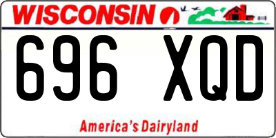 WI license plate 696XQD