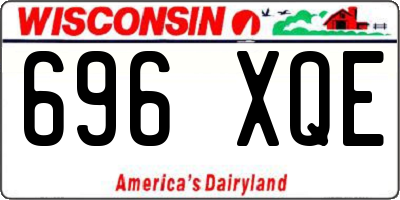 WI license plate 696XQE