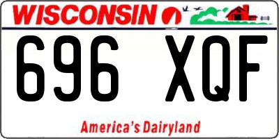 WI license plate 696XQF