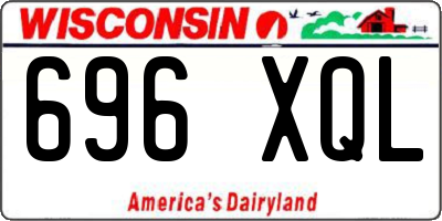 WI license plate 696XQL