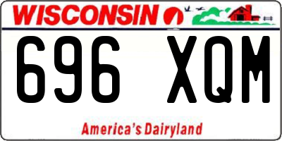 WI license plate 696XQM