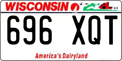 WI license plate 696XQT