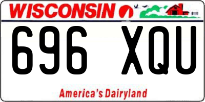 WI license plate 696XQU