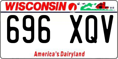 WI license plate 696XQV