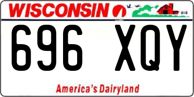 WI license plate 696XQY