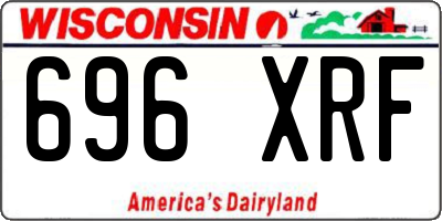 WI license plate 696XRF