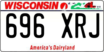 WI license plate 696XRJ
