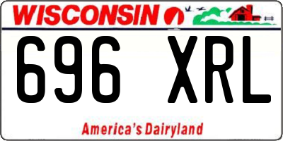 WI license plate 696XRL