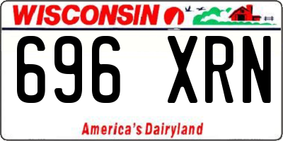 WI license plate 696XRN