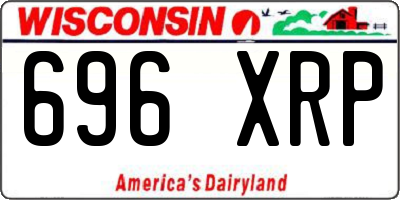 WI license plate 696XRP