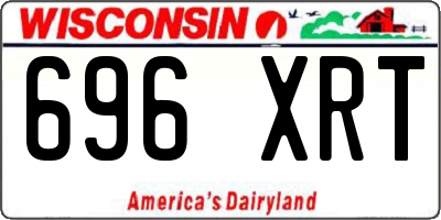 WI license plate 696XRT
