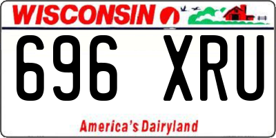 WI license plate 696XRU